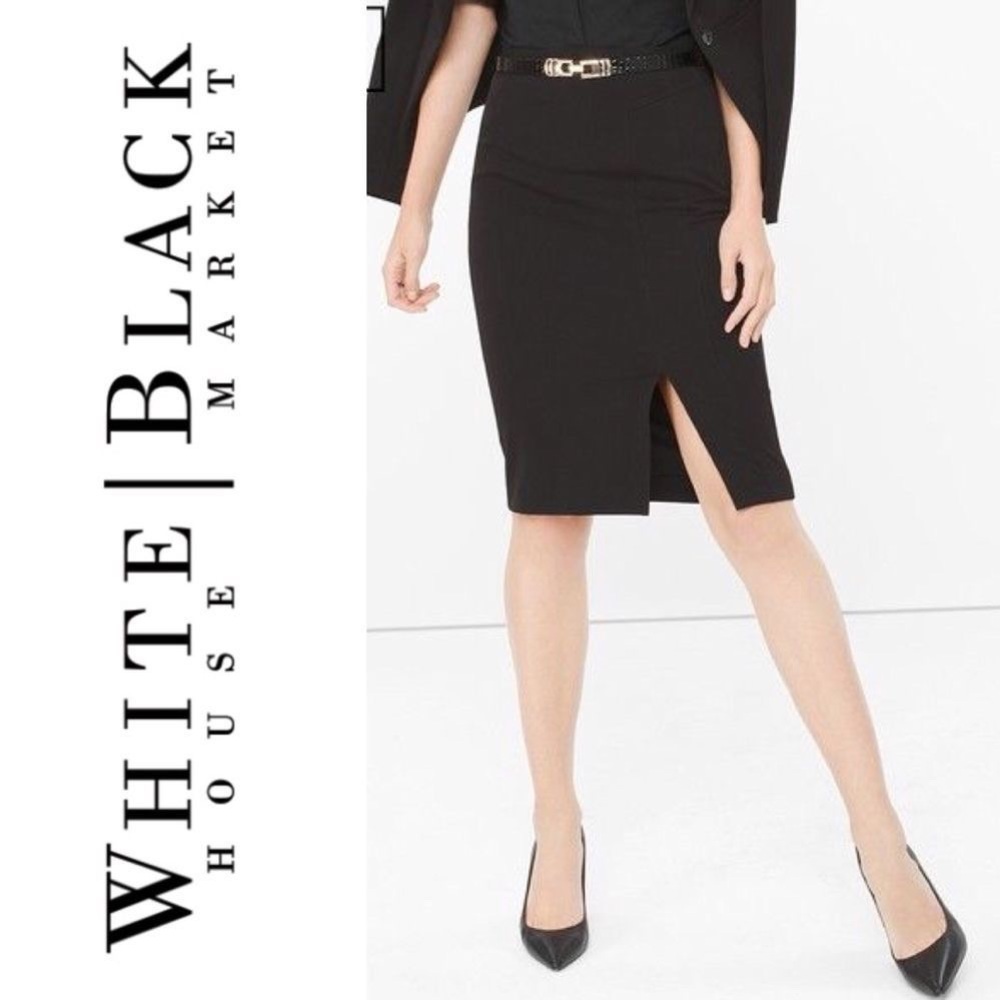 White House Black Market Slit Side Skirt